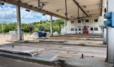 Fueron demolidas las cabinas de peaje en la Ruta 14