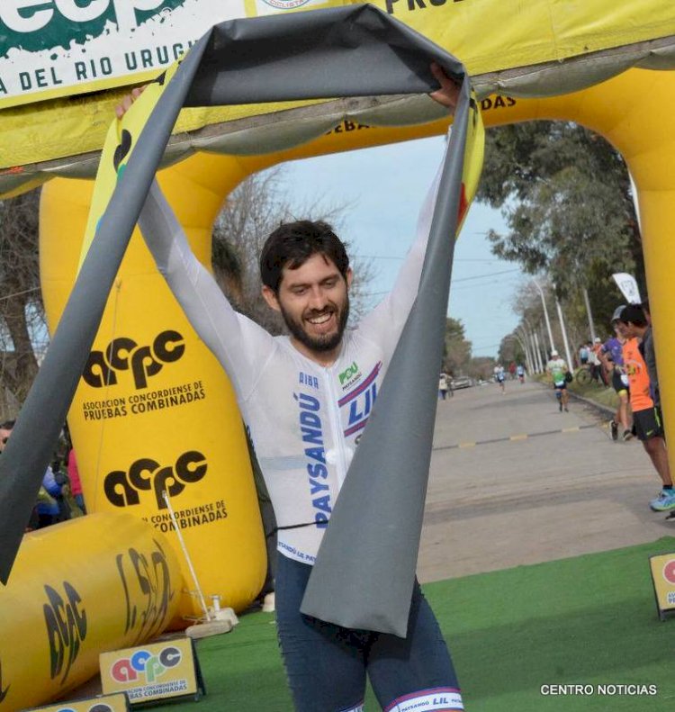 Matias Gomez de Paysndú y Ana Brunini de Concordia se quedaron con el Duatlón de San Salvador