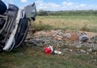 Camión que transportaba botellas de fernet volcó en la ruta y vecinos se llevaron parte de la mercadería