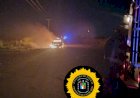 Un auto se incendió en la Ruta 38 y Bomberos contuvieron las llamas