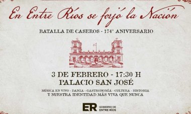 La Batalla de Caseros se conmemorará con música, historia y cultura en el Palacio San José