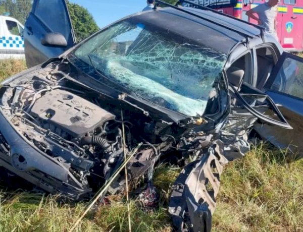 Accidente fatal en Ruta 12: murió el conductor del auto tras chocar con un camión recolector de residuos