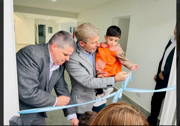 Frigerio estuvo presente en el aniversario de General Campos e inauguró un jardín maternal